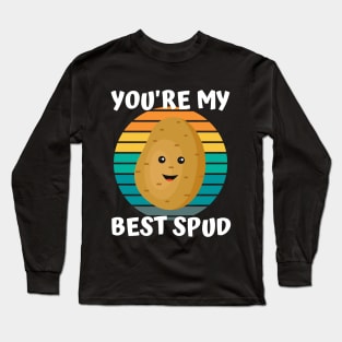 Cute Spud Potato You're My Best Spud Long Sleeve T-Shirt